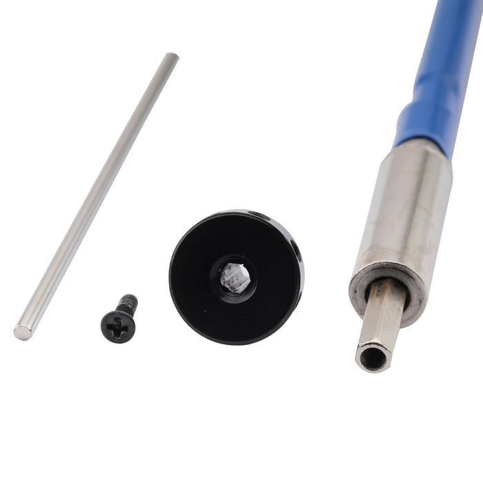 detail of musiclily pro dual action screwed spoke wheel guitar truss rod 440mm 460mm mx2732a
