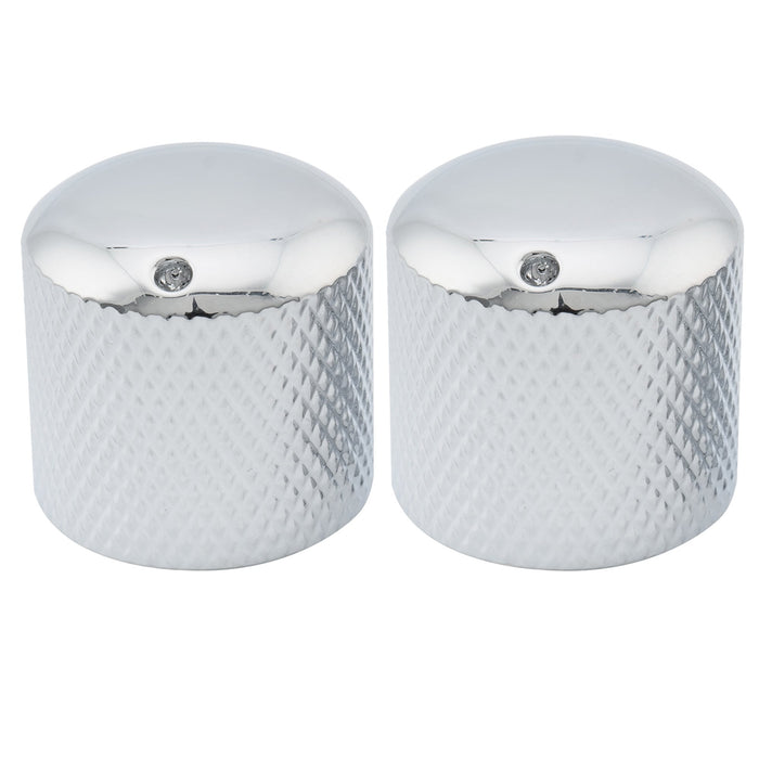 musiclily pro coarse 18 splines steel dome push on control knob with indicator dot for imported guitar bass mx2792 2p