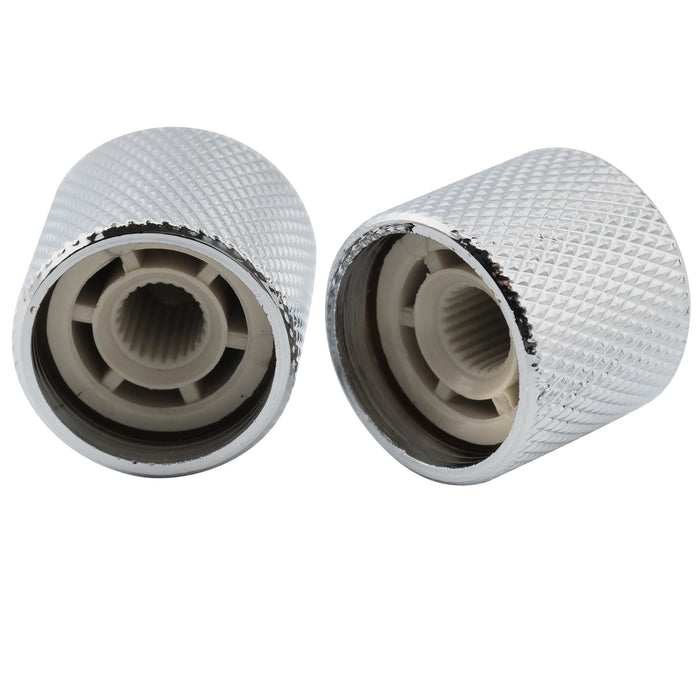 musiclily pro fine 24 splines steel dome push on control knob 19mm for usa made guitar bass potentiometers mx2796 2p details