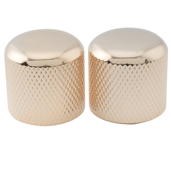 musiclily pro fine 24 splines steel dome push on control knob 19mm for usa made guitar bass potentiometers mx2796 2p, gold