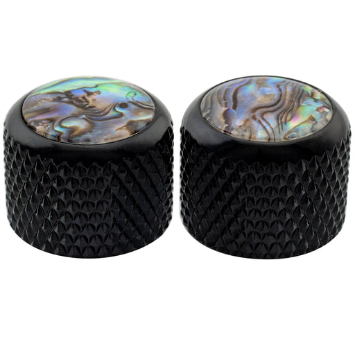 musiclily pro fine 24 splines steel dome abalone top push on control knob for usa made guitar bass potentiometers 19x16 5mm mx2802 2p