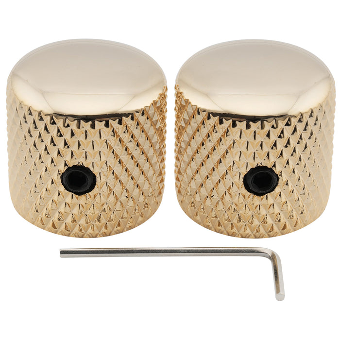 musiclily pro 1 4 inch steel dome universal fitting potentiometer control knob with set screw for electric guitar bass mx2805 2p