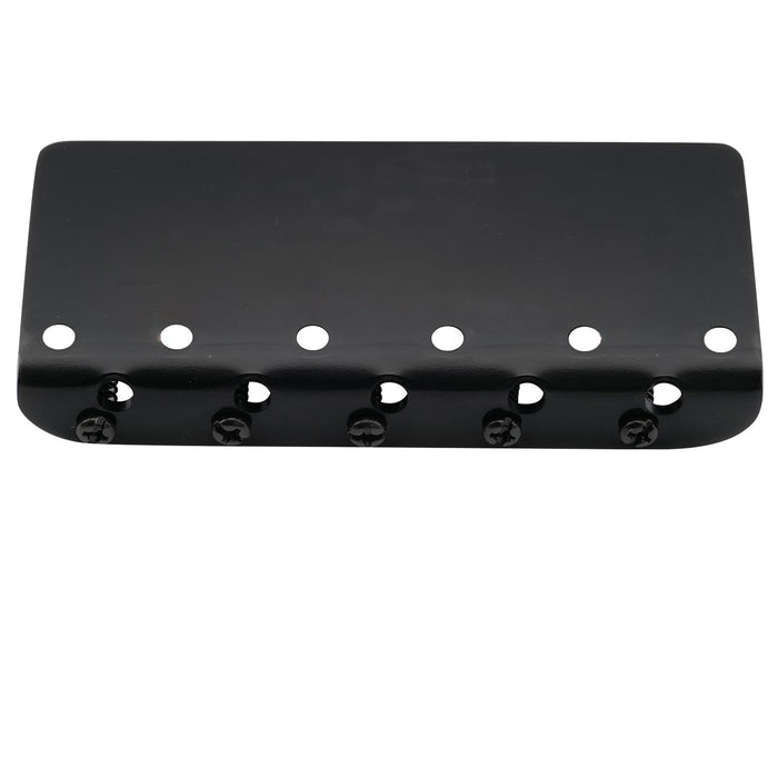 Part of wilkinson wbbc5 18mm brass saddles steel plate 5 string bass bridge mx2815p