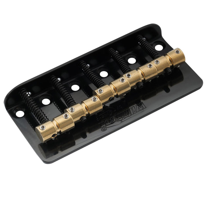 wilkinson wbbc5 18mm brass saddles steel plate 5 string bass bridge mx2815p details