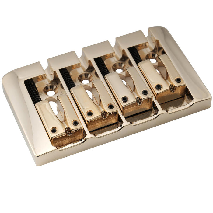 Chevalet de basse 4 cordes Musiclily Pro pré-radié en zinc dur avec espacement des cordes de 19 mm