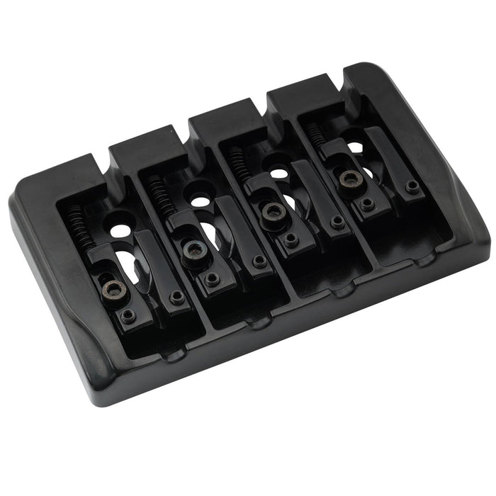 musiclily pro 19mm string spacing locking saddles hard zinc 4 string bass bridge mx2818p details