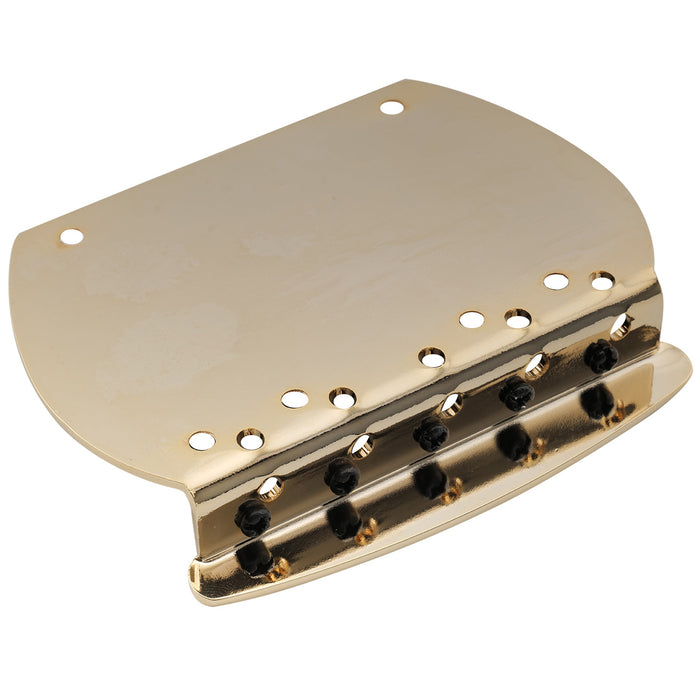 Musiclily Pro Ponte per Basso a 5 Corde con Doppio Carico in Acciaio da 64 mm (2-33/64 pollici) per Bassi Stile Musicman