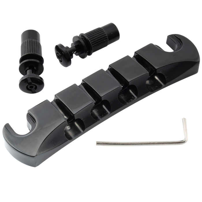 Part of musiclily pro 18mm string spacing zinc alloy 4 string bass tailpiece mx2826p