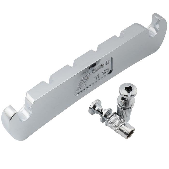 musiclily pro 18mm string spacing zinc alloy 4 string bass tailpiece mx2826p, gold