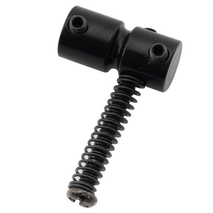 detail of musiclily pro 19mm steel bass bridge saddles for 4 string precision and jazz bass mx2827 4p