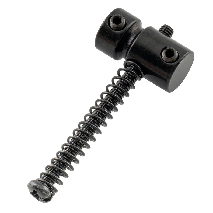 detail of musiclily pro 17mm steel bass bridge saddles for 5 string precision and jazz bass mx2828 5p