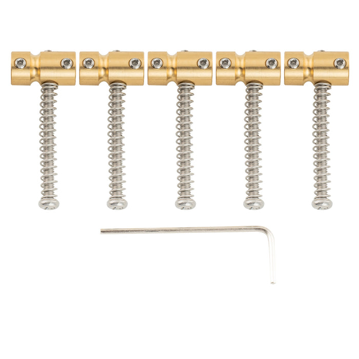 musiclily pro 17mm steel bass bridge saddles for 5 string precision and jazz bass mx2828 5p