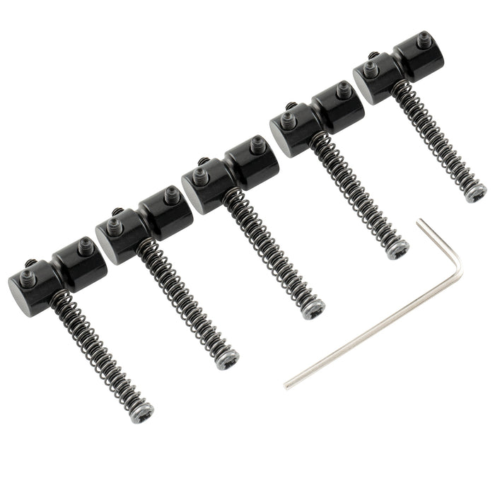 Part of musiclily pro 18mm steel bass bridge saddles for 5 string precision and jazz bass mx2829 5p