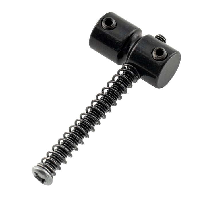 detail of musiclily pro 18mm steel bass bridge saddles for 5 string precision and jazz bass mx2829 5p