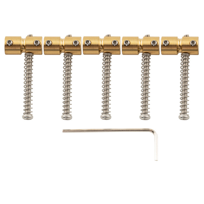 musiclily pro 18mm steel bass bridge saddles for 5 string precision and jazz bass mx2829 5p