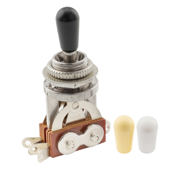 musiclily pro 3 way pickup selector toggle switch for lp style electric guitar mx2830p, nickel