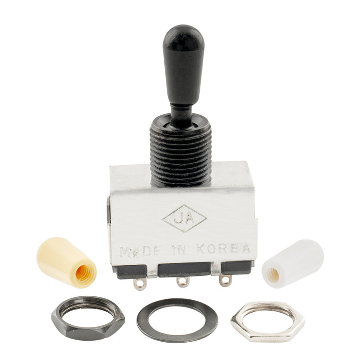 detail of musiclily pro 3 way box style pickup selector toggle switch for electric guitar mx2831p