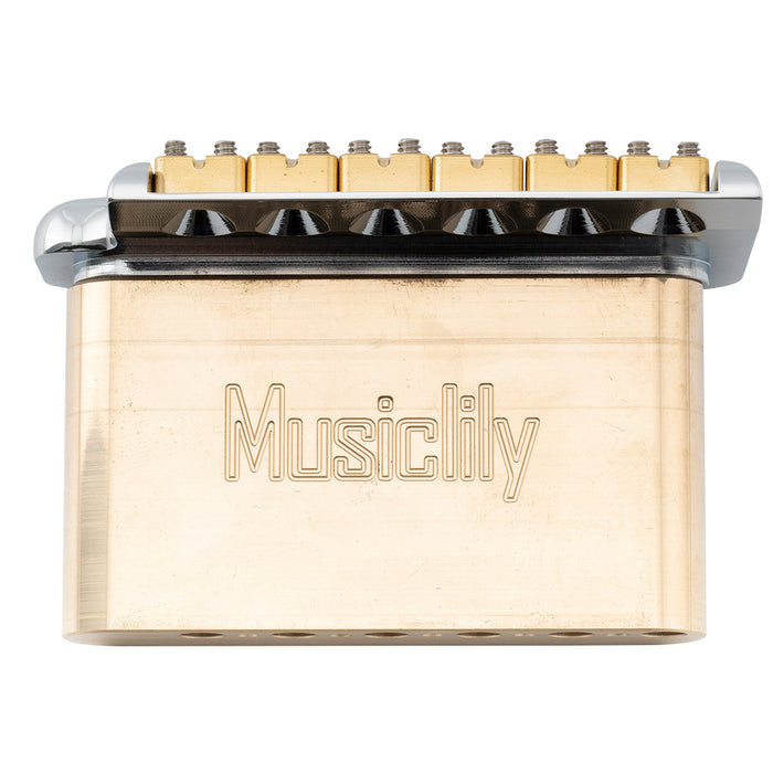 Application of musiclily ultra 52 5mm2 1 16 inch full solid brass tremolo block for prs se electric guitar tremolo bridge 41mm tall mx2850
