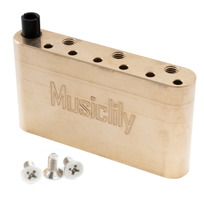 musiclily ultra 52 5mm2 1 16 inch full solid brass tremolo block for prs se electric guitar tremolo bridge 41mm tall mx2850