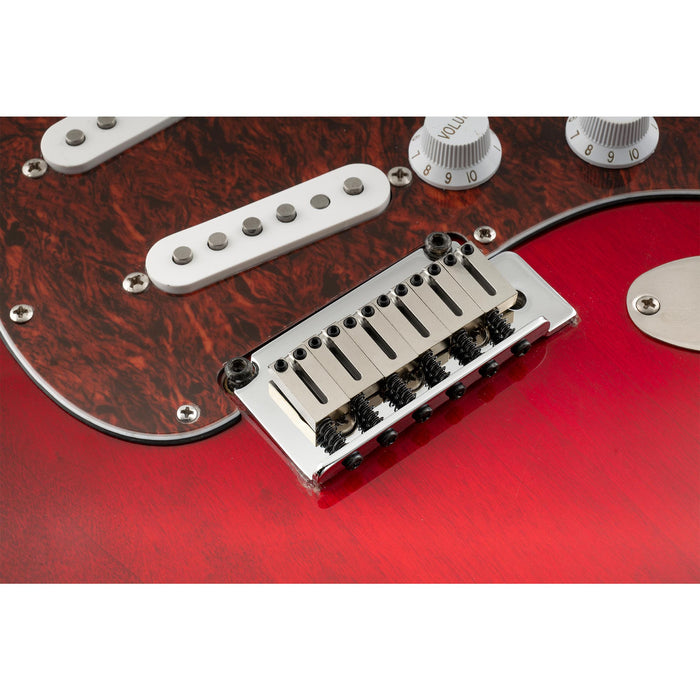 musiclily ultra 10 5mm modern style full solid brass offset saddles for strat tele style electric guitar mx2854 6p, nickel