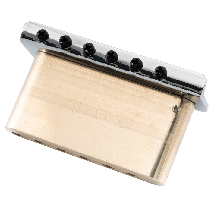 Usage show of musiclily ultra 54mm2 1 8 inch full solid brass tremolo block for strat style electric guitar wilkinson m series bridge 36mm tall mx2900