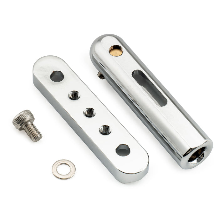 musiclily ultra full solid brass non tremolo bridge individual single string bridge with 10mm separable 6 saddle and single base plate for electric guitar mx2902cr details