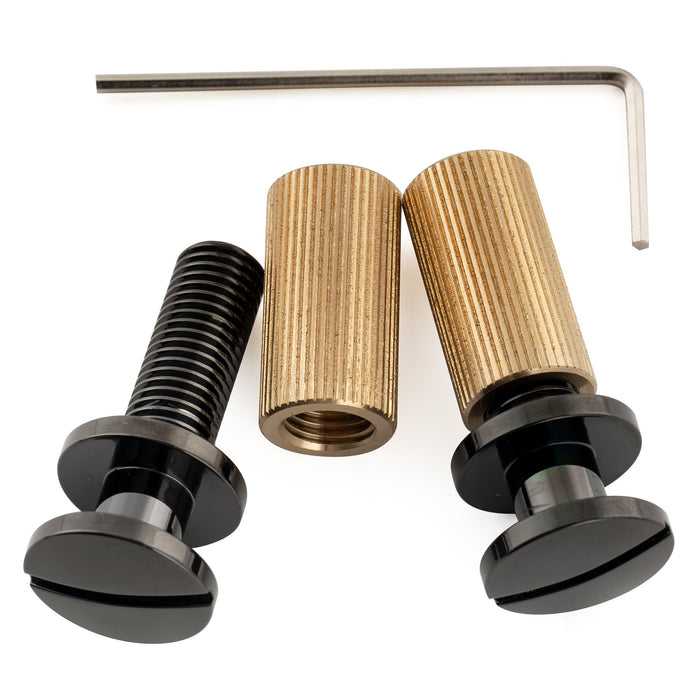 Musiclily Ultra Puente-Cordal Wraparound de Latón Macizo con Entonación Preajustada, Espaciado de Cuerdas de 52mm (2-3/64 pulgadas) para Guitarra Eléctrica USA