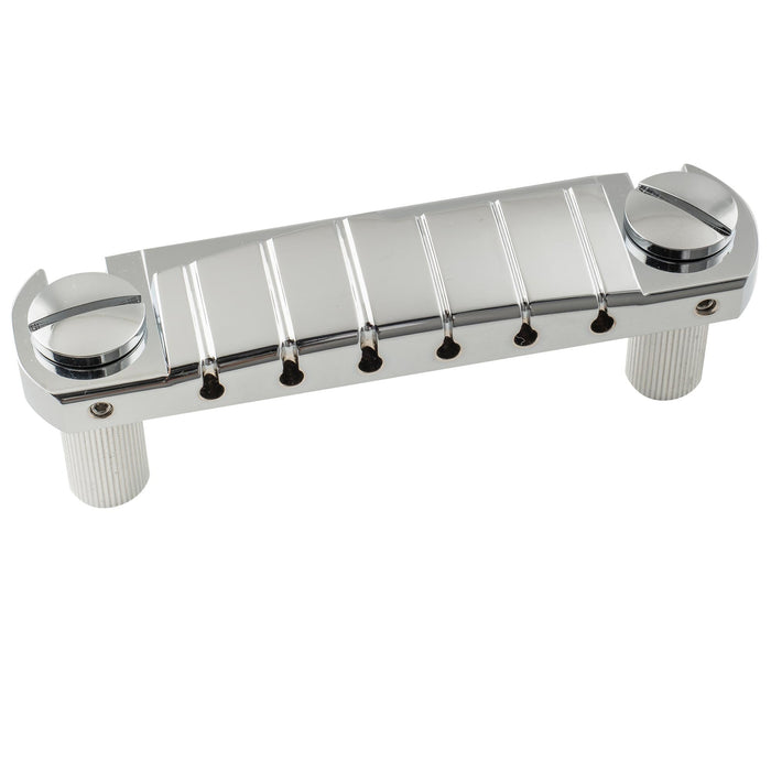 musiclily ultra 52mm 2 3 64 inch string spacing full solid aluminum prs style pre set intonation wraparound bridge tailpiece for usa prs style electric guitar mx2907cr