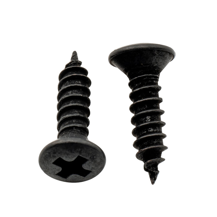 Musiclily Pro Metrische 2,5 x 10 mm Senkkopfschrauben aus Stahl für die Holzmontage von Gitarrenteilen, 10er-Set