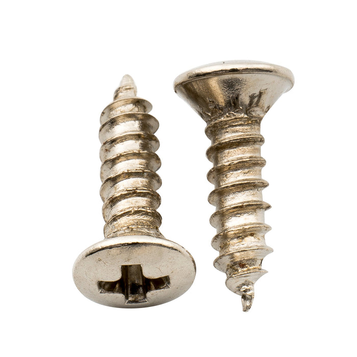 Musiclily Pro Metrische 2,5 x 10 mm Senkkopfschrauben aus Stahl für die Holzmontage von Gitarrenteilen, 10er-Set