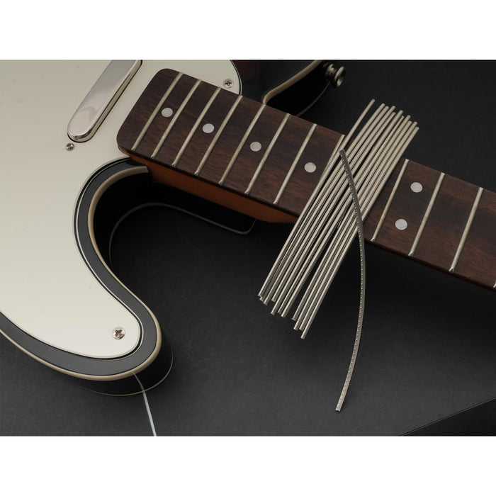 Application of sintoms ref240117 repair fret nickel silver extra hard 2 4mm medium fret wire set for fender squier electric guitar mx2915