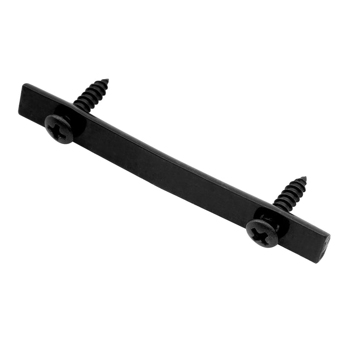 musiclily pro 45mm brass guitar string retainer bar guide tree for double locking tremolo bridge system mx2927p, black