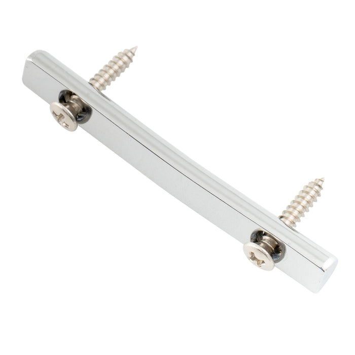 musiclily pro 48mm brass guitar string retainer bar string trees string guides for floyd rose double locking tremolo bridge system mx2928p, chrome