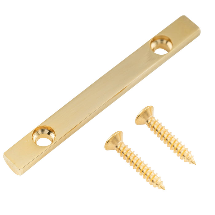 detail of musiclily pro 48mm brass guitar string retainer bar string trees string guides for floyd rose double locking tremolo bridge system mx2928p