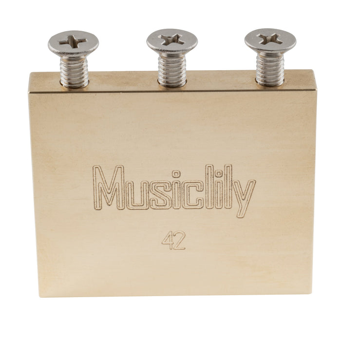 Part of musiclily ultra full solid brass steel block for electric guitar floyd rose locking tremolo bridge 32 34 37 42mm mx2945p