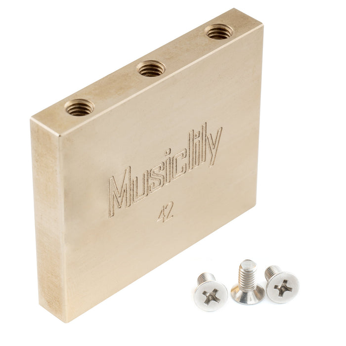 musiclily ultra full solid brass steel block for electric guitar floyd rose locking tremolo bridge 32 34 37 42mm mx2945p