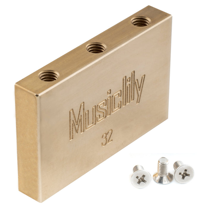 musiclily ultra full solid brass steel block for electric guitar floyd rose locking tremolo bridge 32 34 37 42mm mx2945p