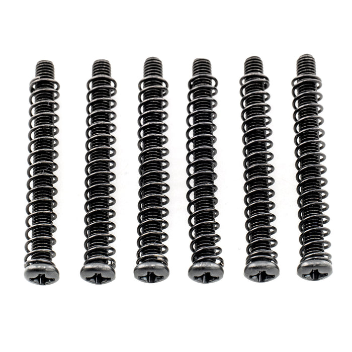musiclily pro metric m3 35mm steel saddle intonation screws and springs set for imported electric guitar bass bridge mx2947 6mx2949 6p