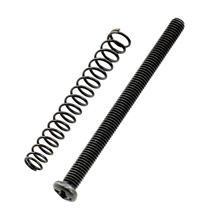 musiclily pro metric m3 40mm steel saddle intonation screw and spring set for imported electric bass bridge mx2948mx2950p, black