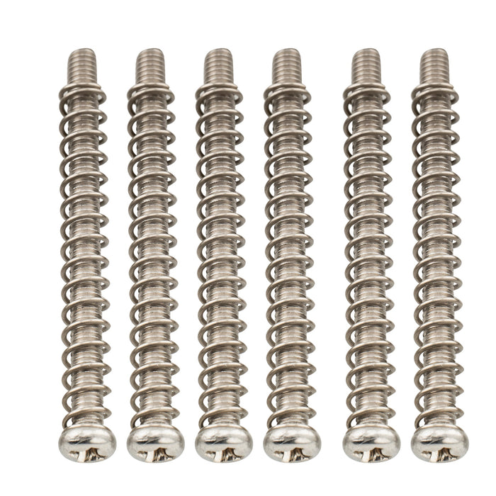 musiclily pro metric m3 40mm steel saddle intonation screws and springs set for imported electric bass bridge mx2948 6mx2950 6p