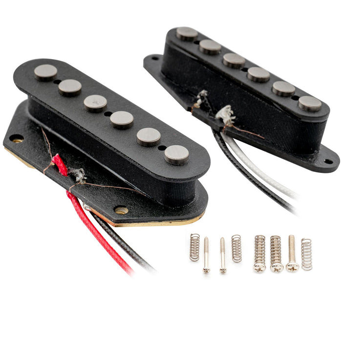artec tfa65 tra65 alnico 5 big pole piece neck bridge pickups set for tele style electric guitar mx2961bkmx2962bk details
