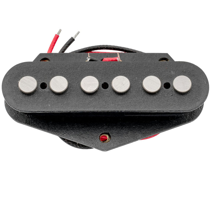 detail of artec tra65 alnico 5 big pole piece bridge pickup 7k for tele style electric guitar mx2962bk