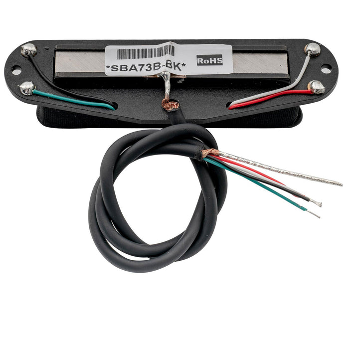 Part of artec sba73 alnico 5 rail blade humbucker all position pickup 12k for strat style electric guitar mx2964bk
