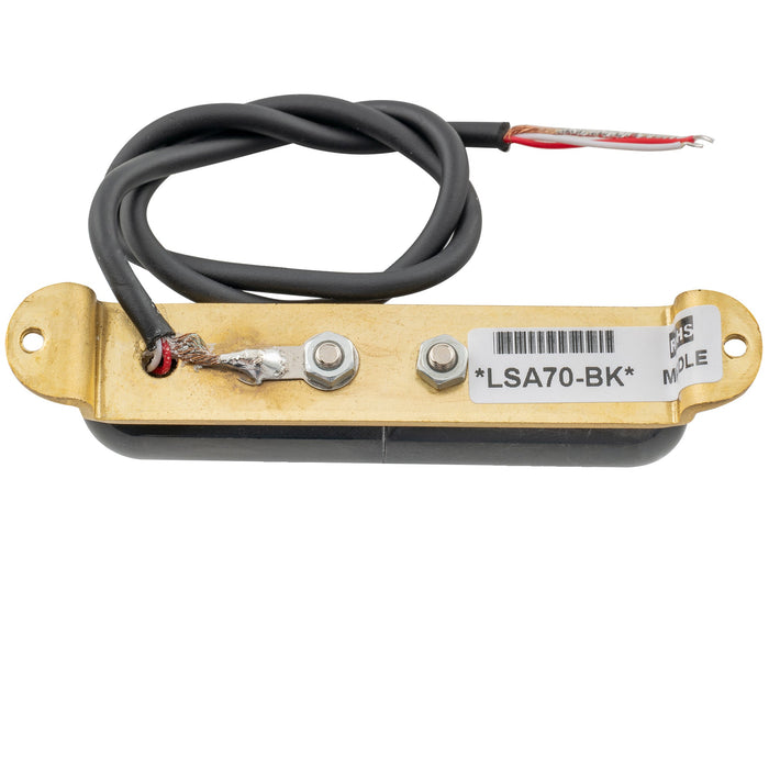 Part of artec lsa70r alnico 5 lipstick style reverse wound single coil middle pickup 7 5k for strat style electric guitar mx2966bk