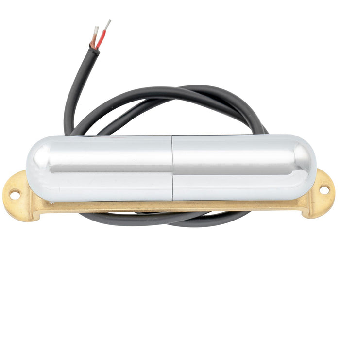 artec lsa70r alnico 5 lipstick style reverse wound single coil middle pickup 7 5k for strat style electric guitar mx2966bk, gold