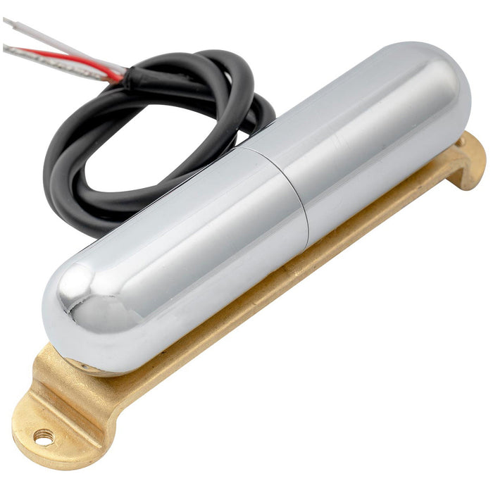 artec lsa70r alnico 5 lipstick style reverse wound single coil middle pickup 7 5k for strat style electric guitar mx2966bk, chrome