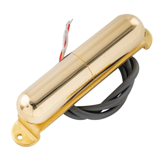 artec lsa70r alnico 5 lipstick style reverse wound single coil middle pickup 7 5k for strat style electric guitar mx2966bk, gold
