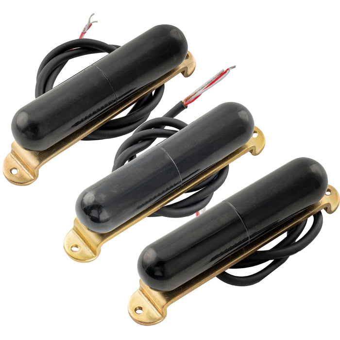 artec lsa70 alnico 5 lipstick style single coil neck middle bridge pickups set for strat style electric guitar mx2968bk