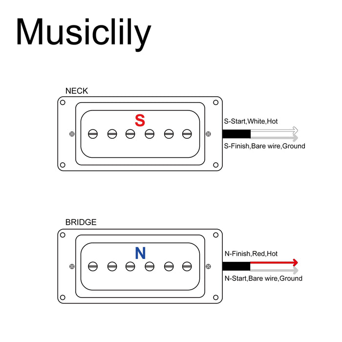 Size of artec sha66 alnico 5 splendor p90 style humbucker sized single coil neck bridge pickups set for lp style electric guitar mx2969crmx2970cr