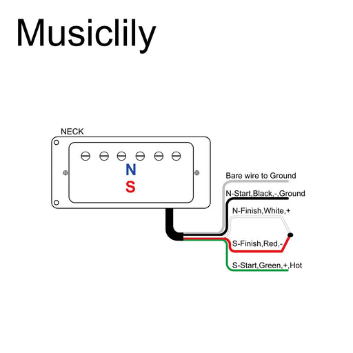 Size of artec lpa210 alnico 5 covered standard humbucker neck pickup 8 4k for lp style electric guitar mx2971bk